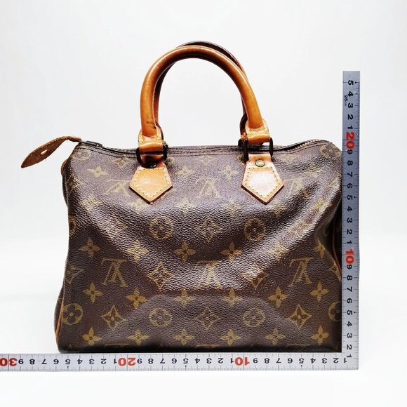 Authentic Louis Vuitton Speedy 25 Brown Monogram Hand Bag mn650-111725 - Picture 2 of 16